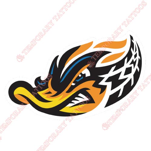 Akron Rubber Ducks Customize Temporary Tattoos Stickers NO.7815